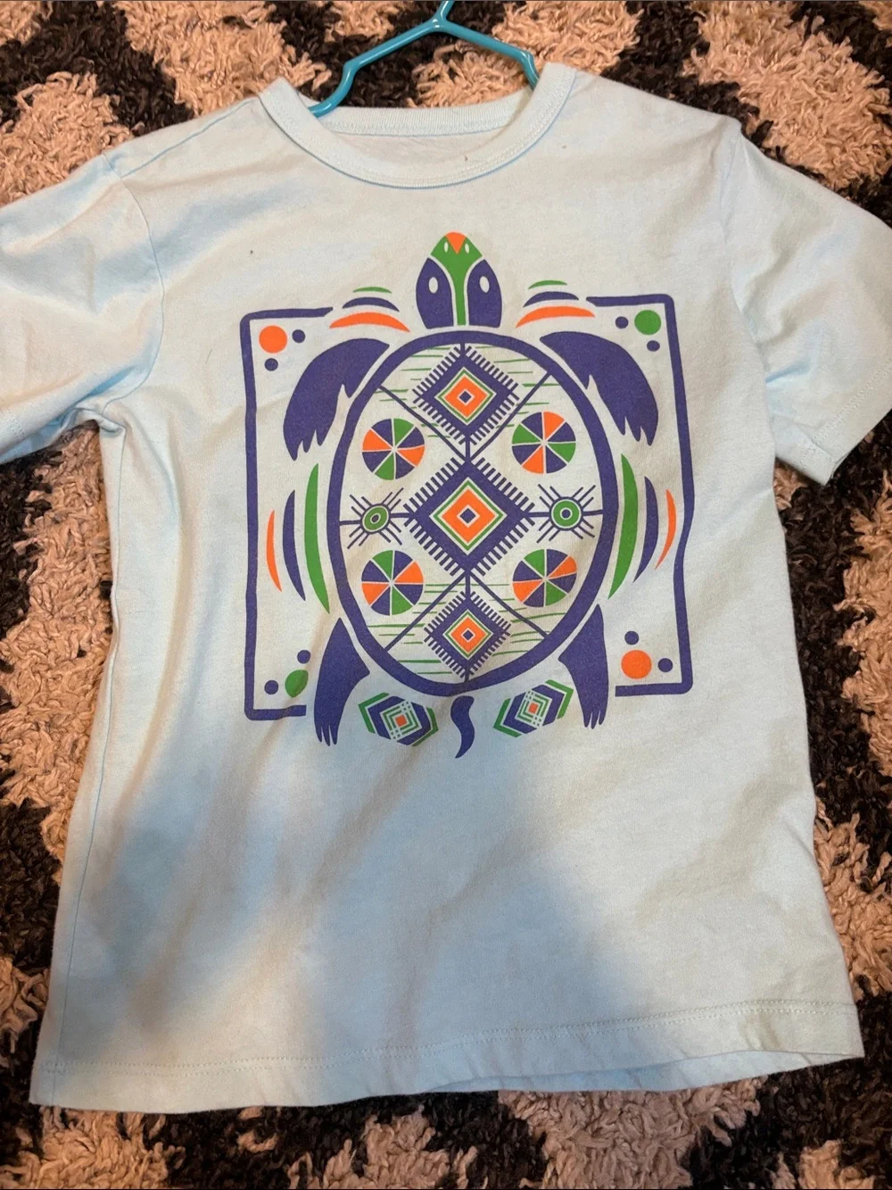 3/$20! Boys kids small size 5-6 children’s Place Blue Short-Sleeve shirt turtle